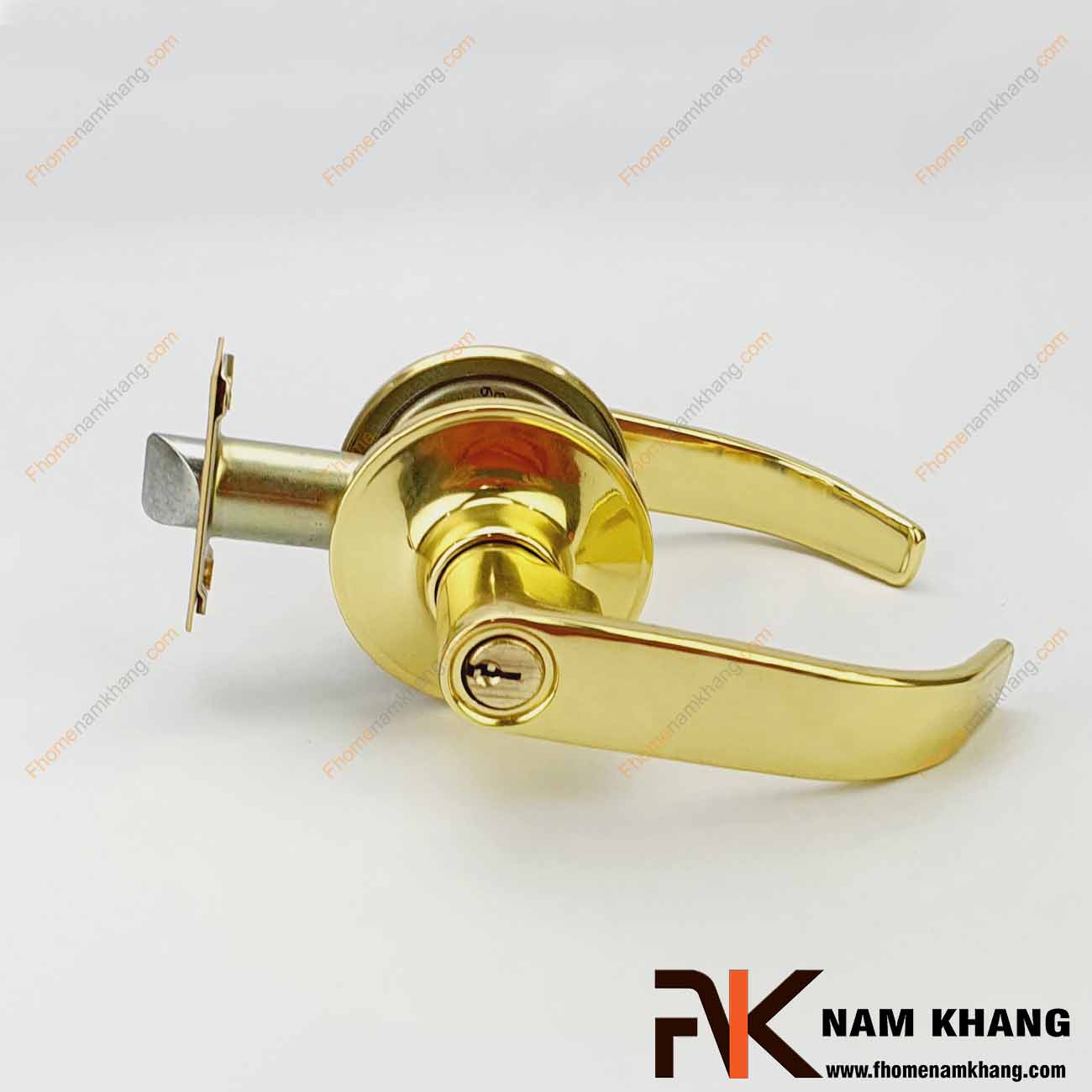 Khóa cửa tay gạt NK501-VC (Màu Đồng Vàng)