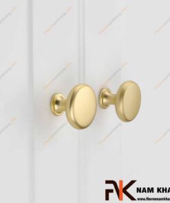 Núm cửa tủ tròn vàng mờ NK211-VM
