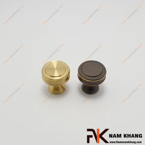 Núm nắm cửa tủ tròn đồng NK521D-CF FHOMENAMKHANG