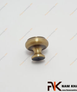 Núm cửa tủ tròn đồng cổ NK522D-DC-FHOMENAMKHANG