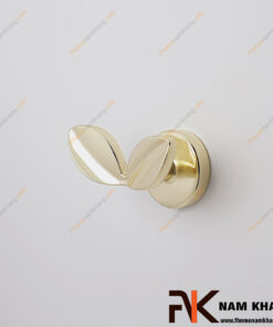 Móc treo tường cao cấp hình lá màu vàng bóng NK124HL-V