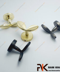 Móc treo tường cao cấp hình lá màu xám NK124HL-X FHOMENAMKHANG