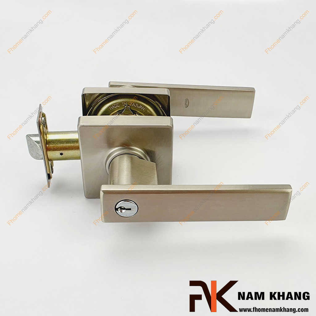 Cách chọn ổ khóa cửa cơ cho phòng ngủ vừa an toàn vừa thẩm mỹ khoa cua tay gat NK502 TC fhomenamkhang2