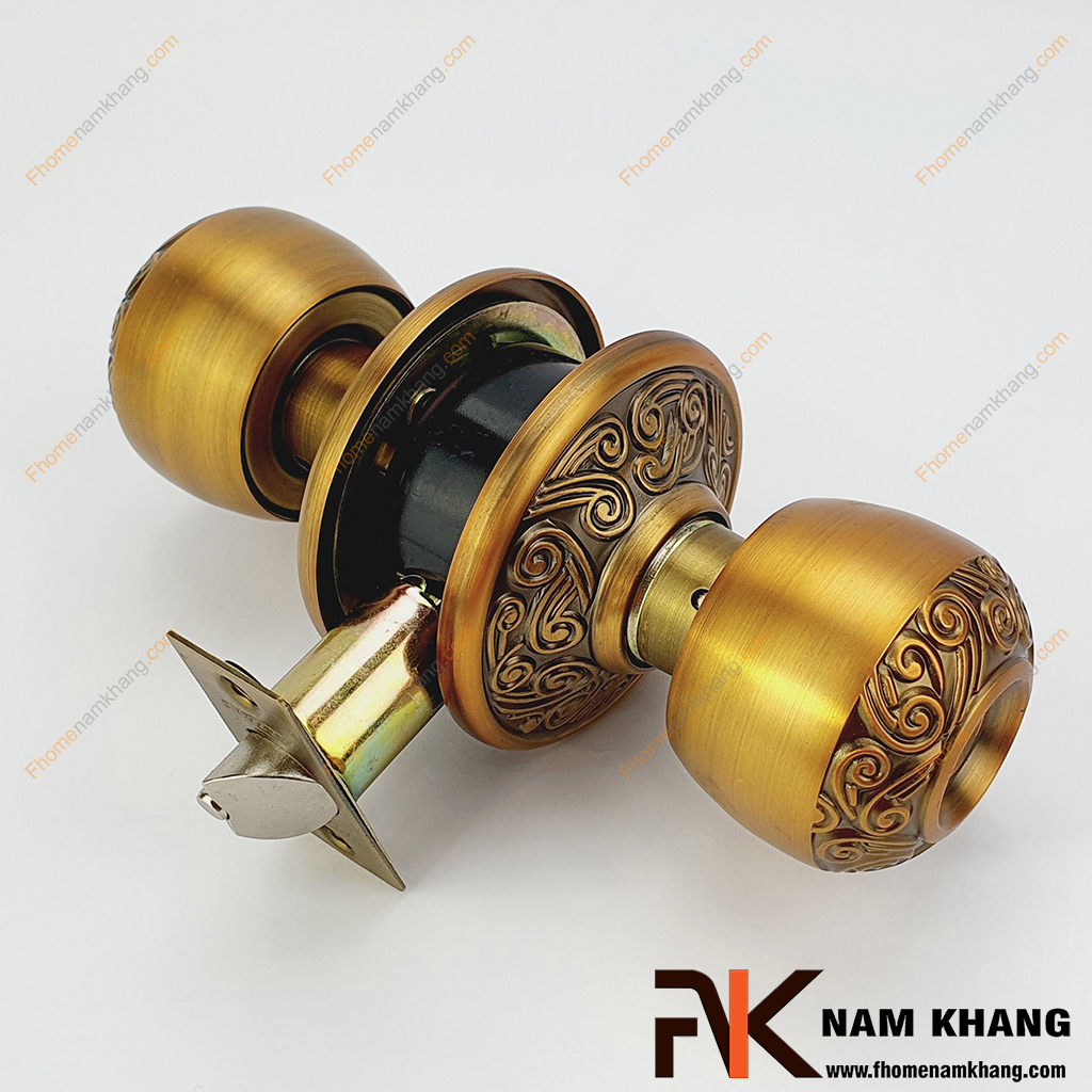 Cách chọn ổ khóa cửa cơ cho phòng ngủ vừa an toàn vừa thẩm mỹ khoa cua tay nam tron NK430KTHV CFC fhomenamkhang1