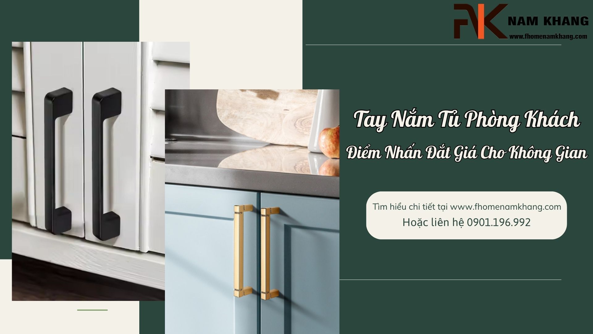 Tay Nắm Tủ Phòng Khách – Mảnh, Gọn, Nhưng Tạo Điểm Nhấn Đắt Giá