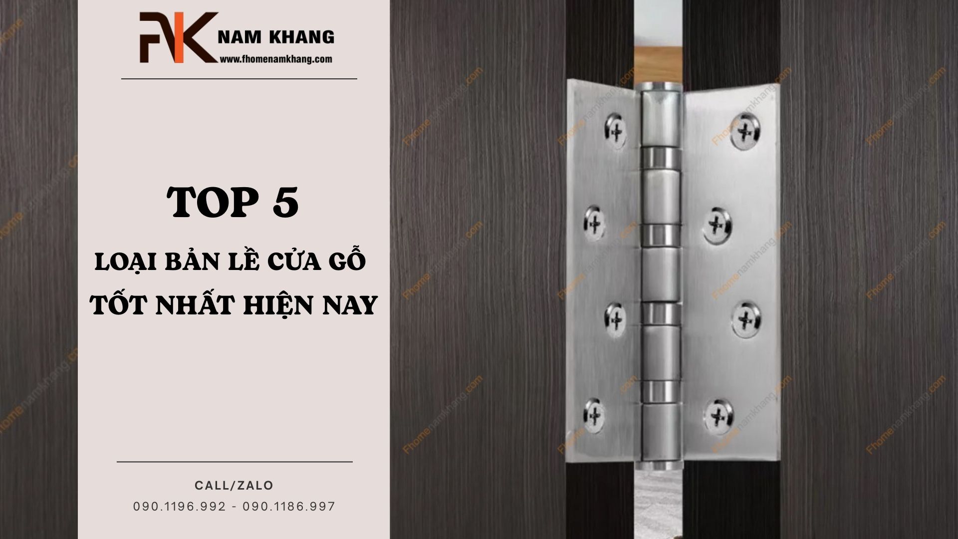 Top 5 loại bản lề cửa gỗ tốt nhất hiện nay – Bền đẹp, dễ lắp đặt