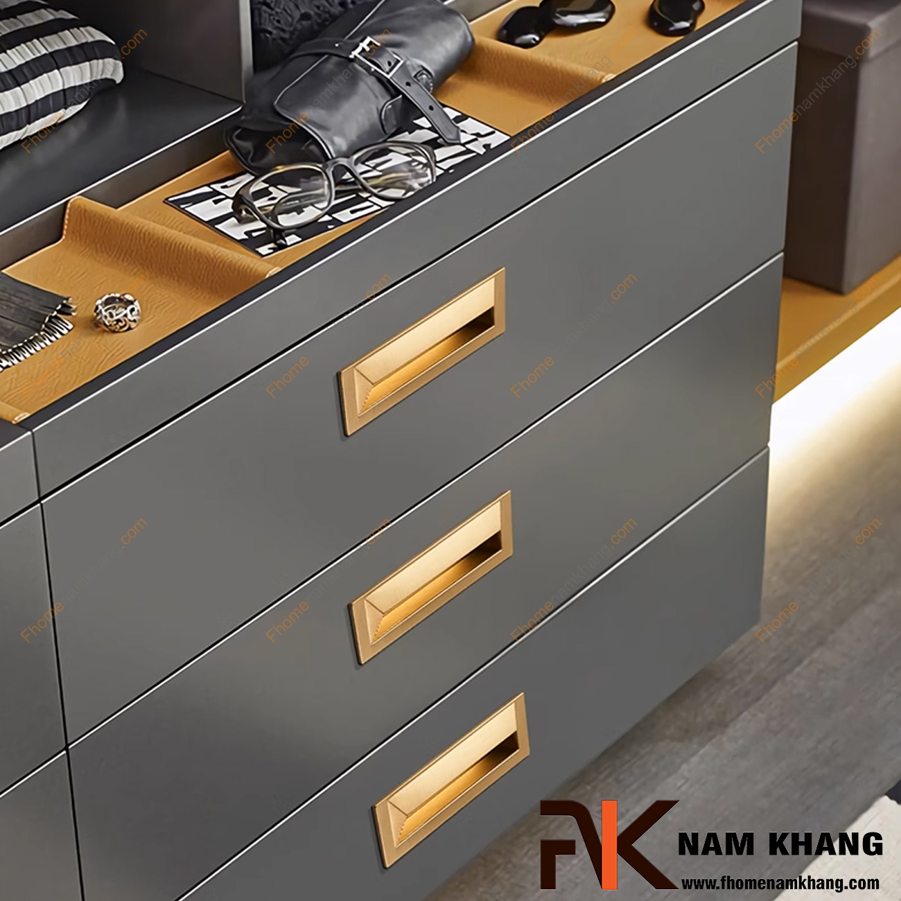 Các loại tay nắm tủ bếp chung cư phổ biến hiện nay