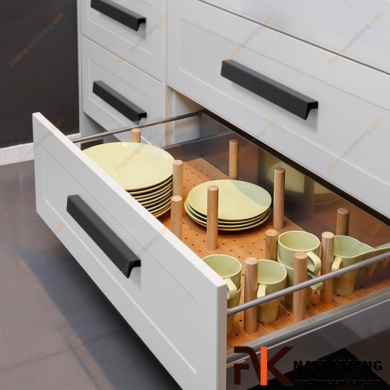 Các loại tay nắm tủ bếp chung cư phổ biến hiện nay