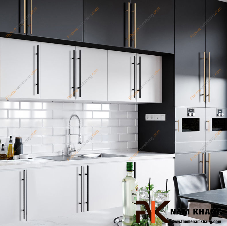 Các loại tay nắm tủ bếp chung cư phổ biến hiện nay