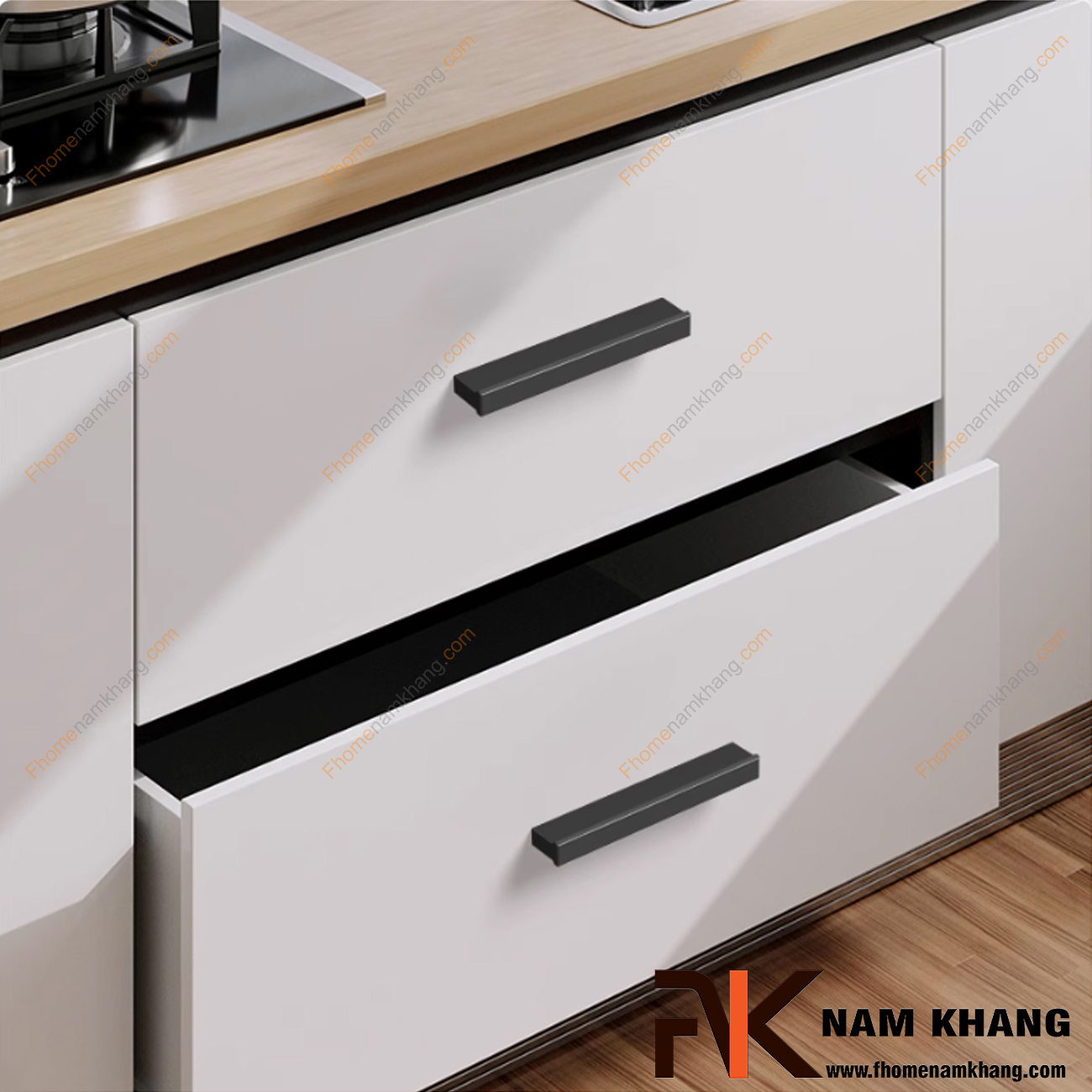 Cách chọn tay nắm tủ bếp phù hợp với diện tích căn hộ chung cư