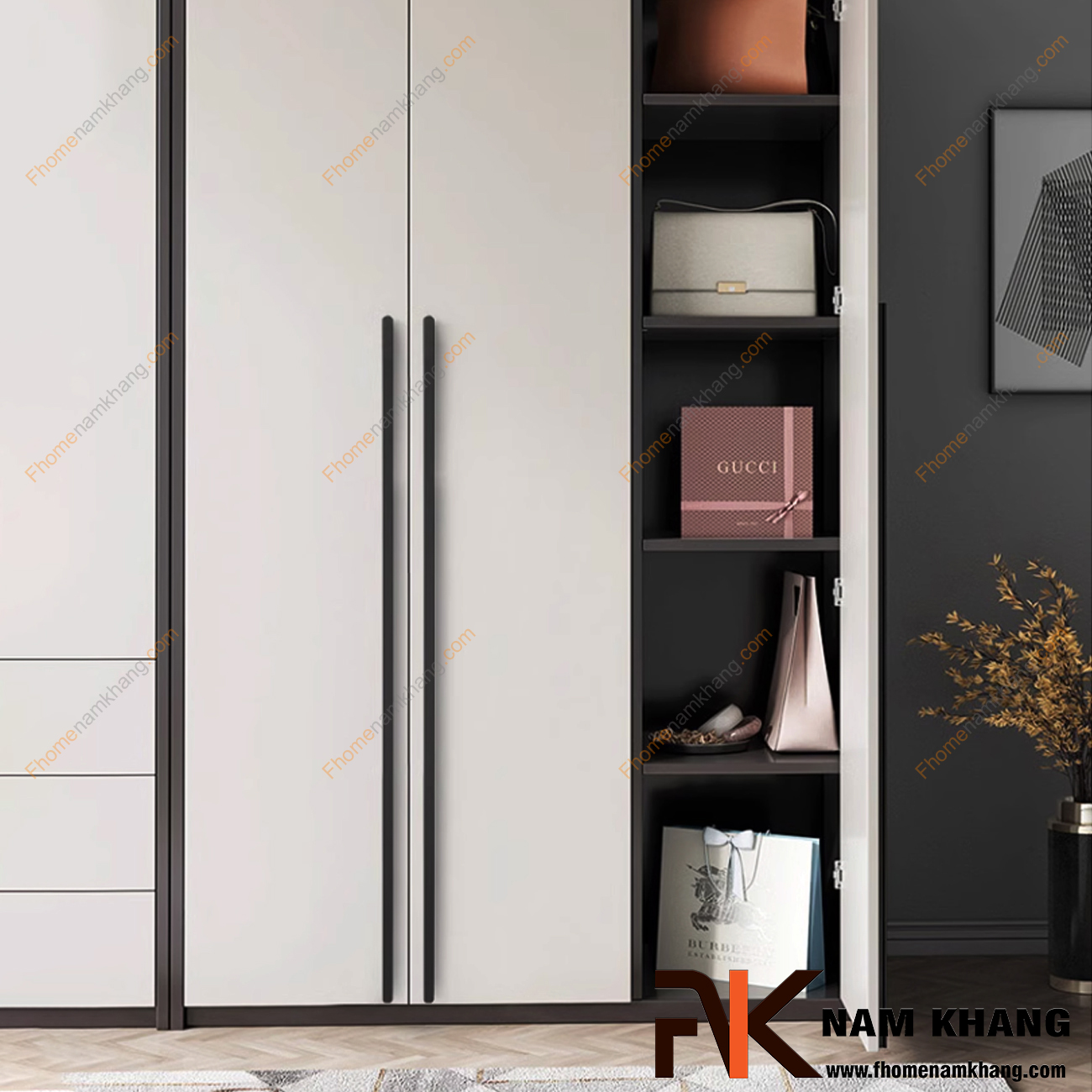 7 Mẫu tay nắm tủ quần áo đẹp được ưa chuộng hiện nay