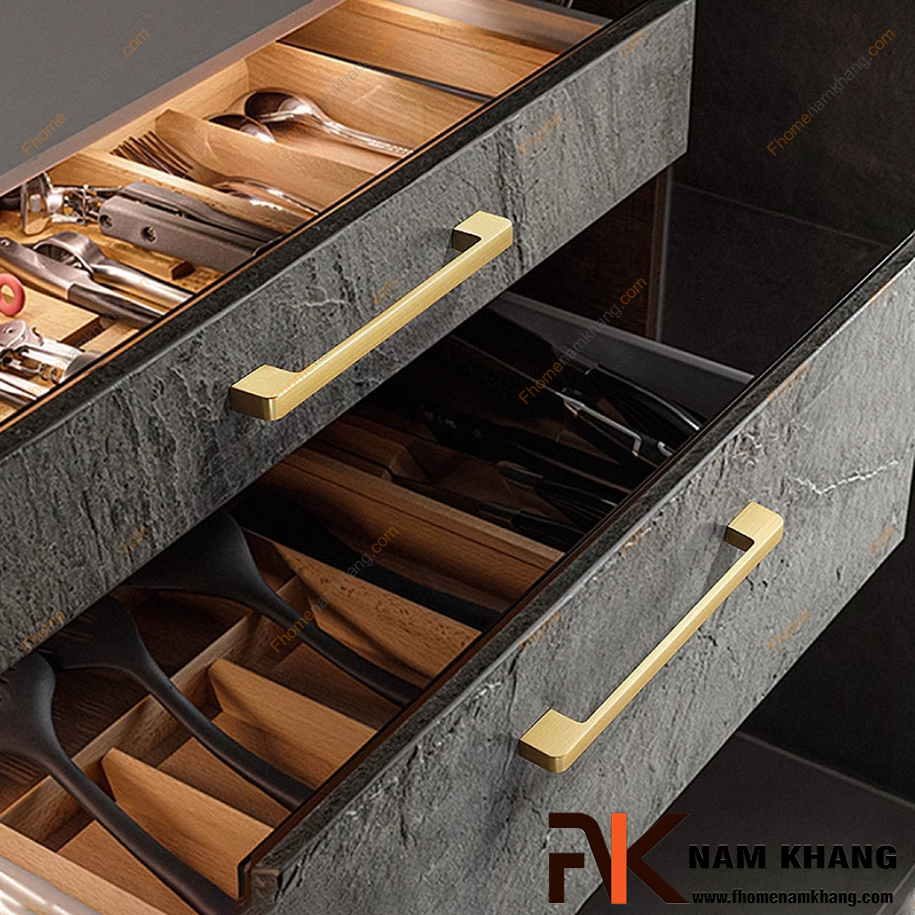 Top 10 mẫu tay nắm tủ hiện đại đẹp nhất năm 2025