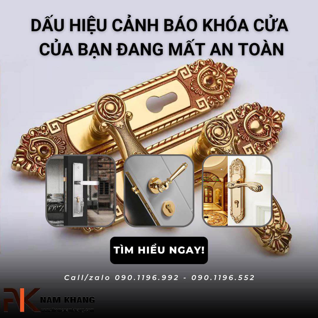 Dấu hiệu cảnh báo khóa cửa của bạn đang mất an toàn