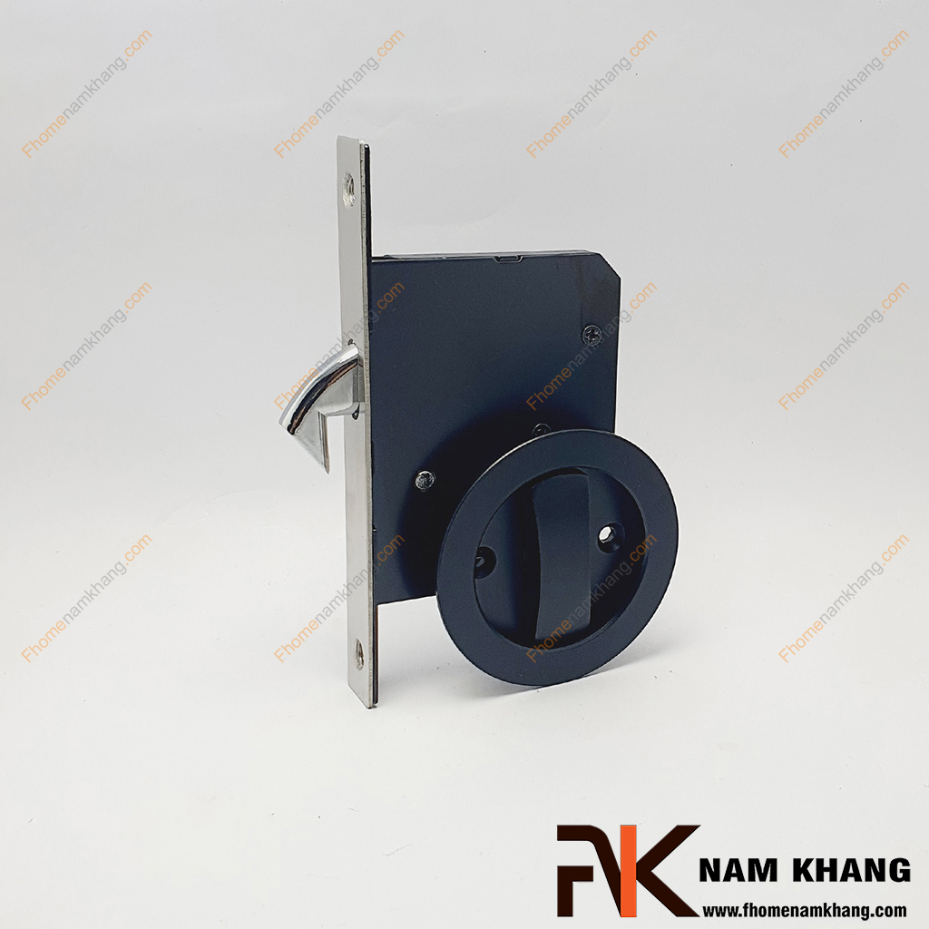 Khóa cửa lùa trơn sử dụng chìa màu đen NK567-DC Khóa âm cửa lùa màu đen NK567-DC FHOMENAMKHANG