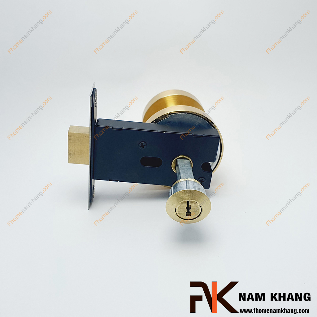 Khóa cửa bí mật màu vàng xước NK581C-VX Khóa chốt cửa bí mật màu vàng xước NK581C-VX