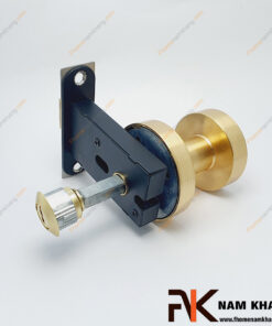 Khóa cửa bí mật màu vàng xước NK581C-VX Khóa chốt cửa bí mật màu vàng xước NK581C-VX