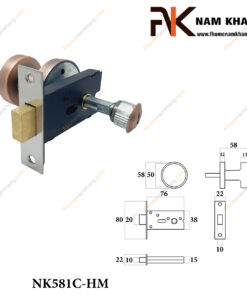 Khóa cửa bí mật màu hồng mờ NK581C-HM-FHOMENAMKHANG