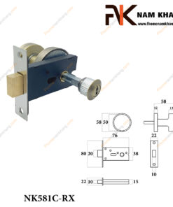 Khóa cửa bí mật màu xanh rêu NK581C-RX-FHOMENAMKHANG