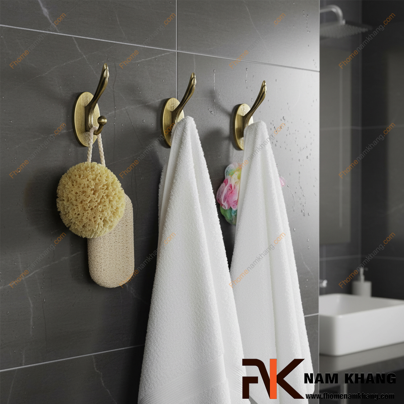 Móc treo đồ cố định cho nhà tắm: Giải pháp chống rơi, chống rỉ lâu dài