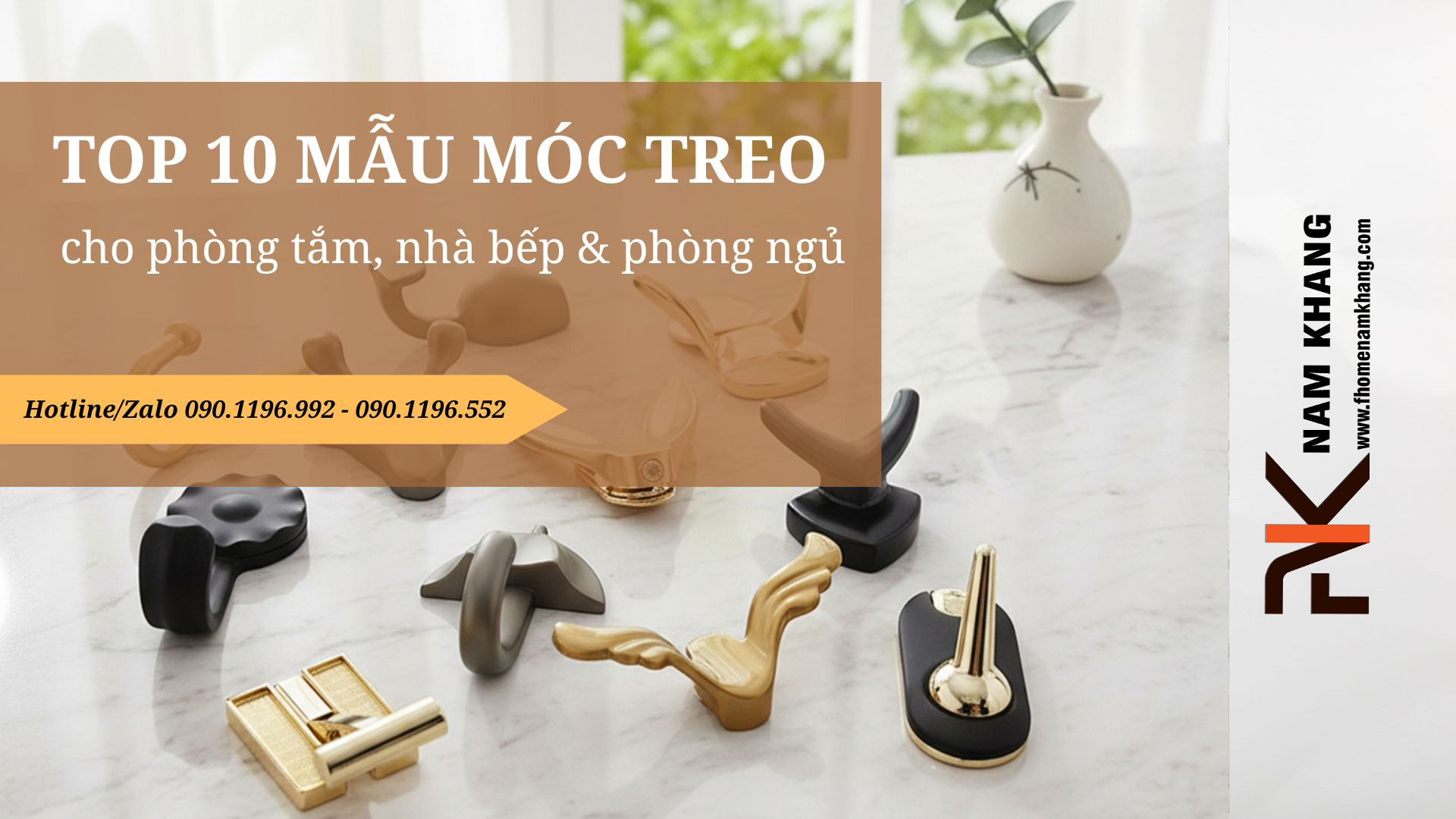 Top 10 mẫu móc treo cho phòng tắm, nhà bếp và phòng ngủ