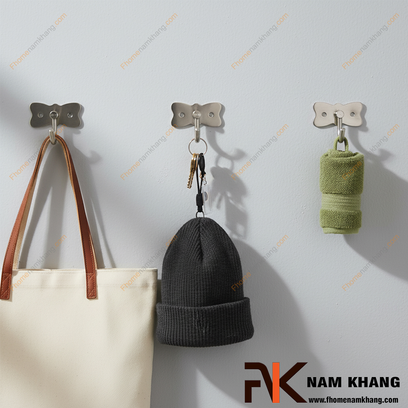 15 Mẫu móc treo tường decor gắn cố định đẹp, hiện đại 2026