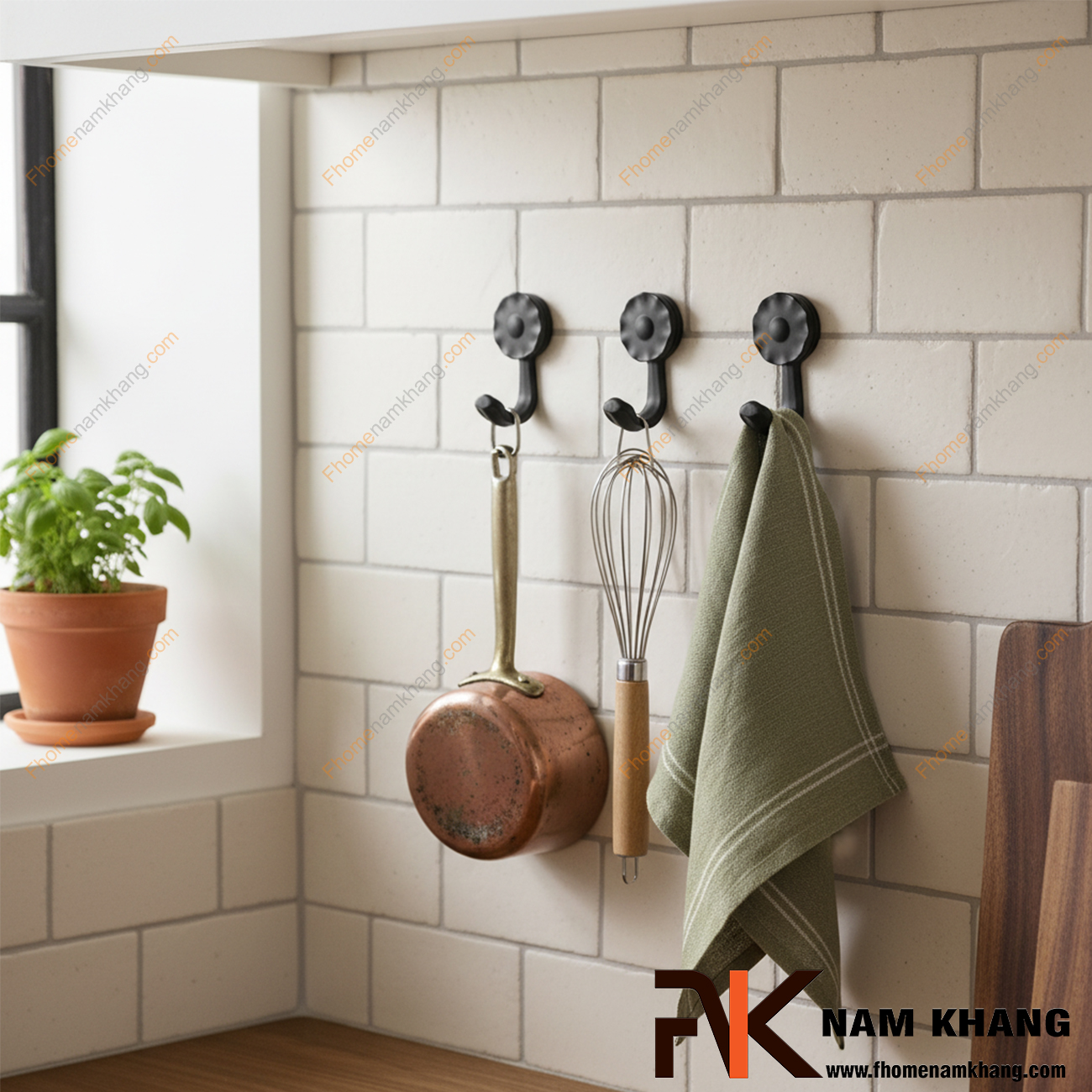 15 Mẫu móc treo tường decor gắn cố định đẹp, hiện đại 2026