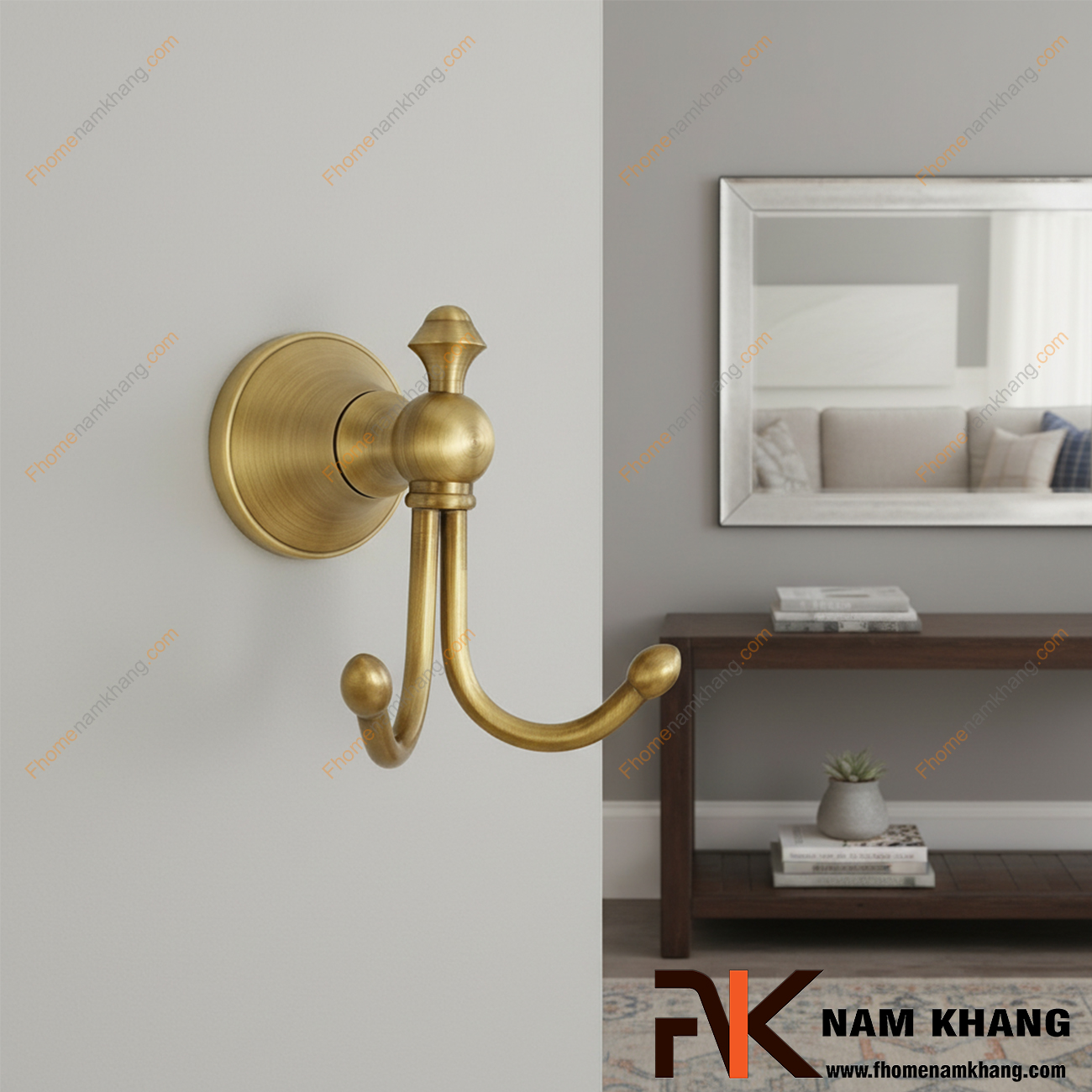 15 Mẫu móc treo tường decor gắn cố định đẹp, hiện đại 2026