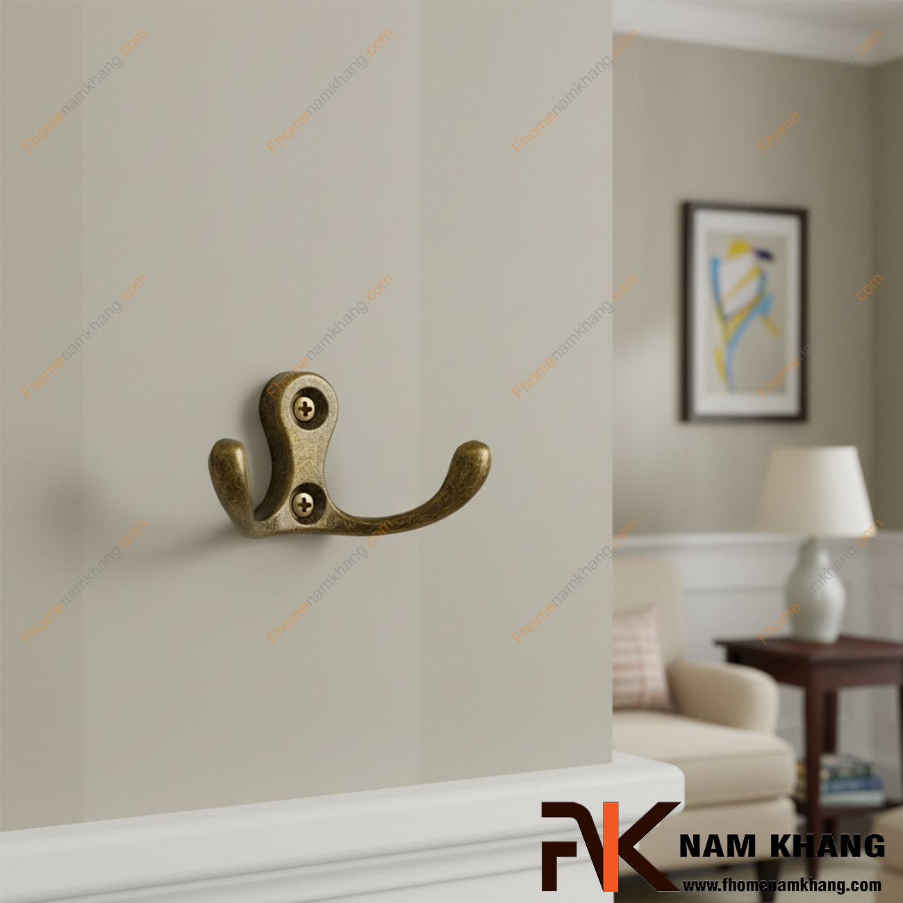 Cách lắp móc treo tường decor chắc chắn, không lung lay sau thời gian dài