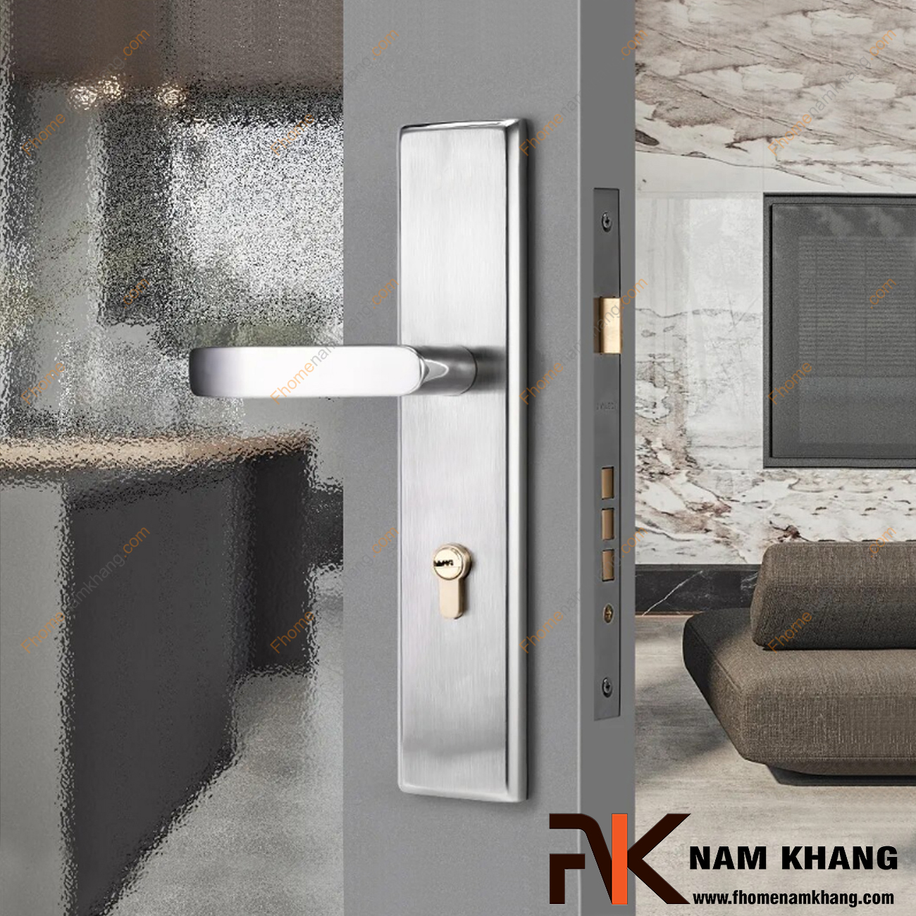 Khóa cửa phòng ngủ phân thể là gì? Có gì khác khóa tay nắm liền?