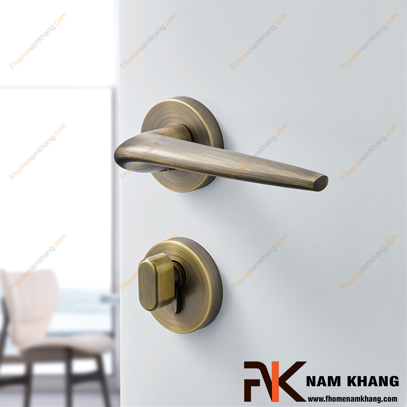 Khóa cửa phòng ngủ phân thể là gì? Có gì khác khóa tay nắm liền?