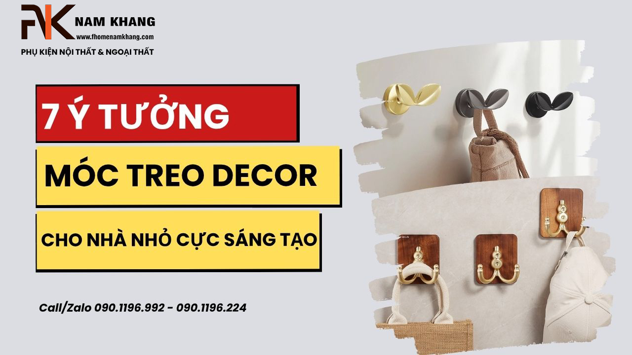 7 ý tưởng dùng móc treo decor cho nhà nhỏ cực sáng tạo