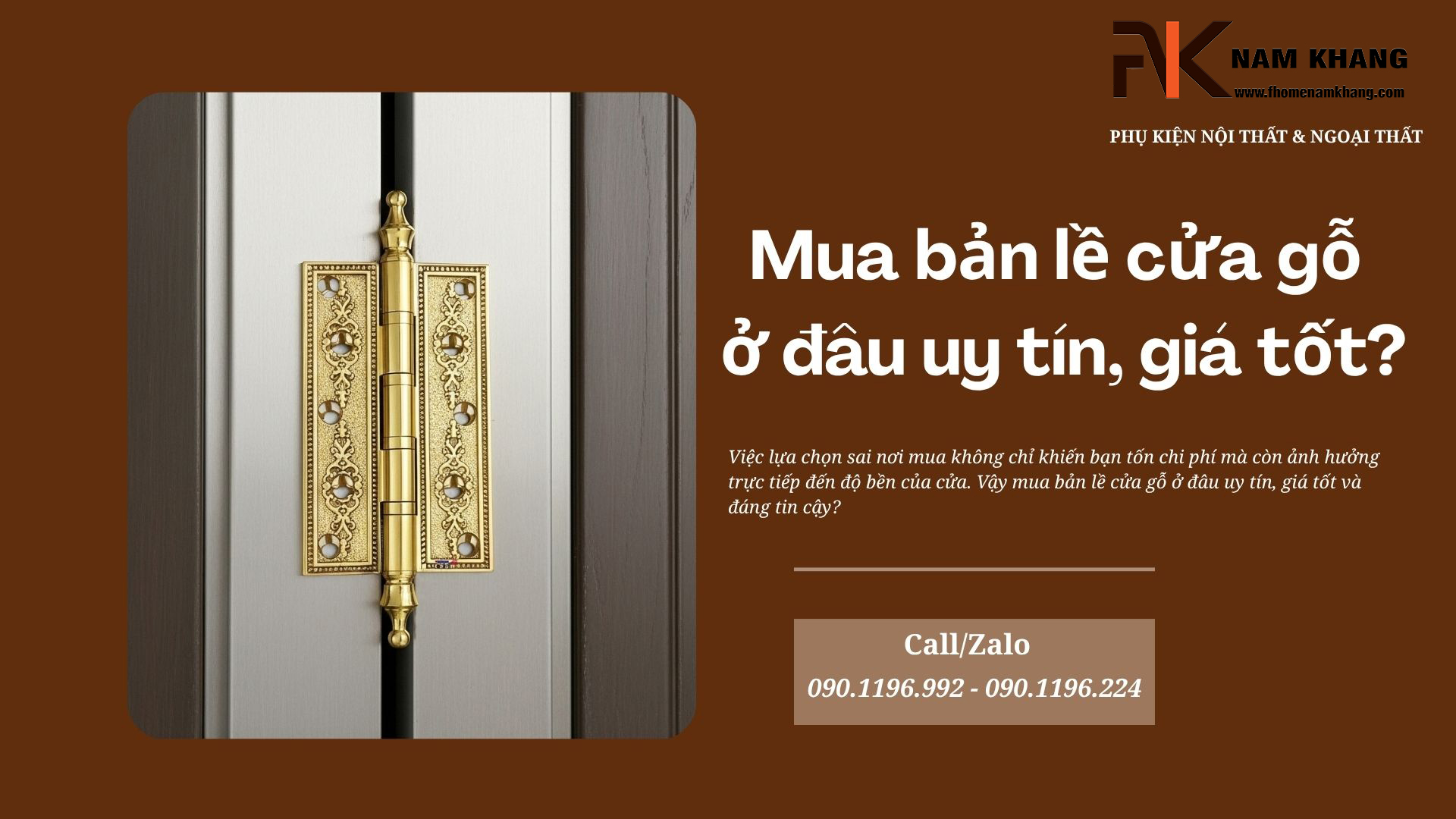 Mua bản lề cửa gỗ ở đâu uy tín, giá tốt?