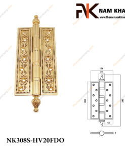 Bản lề cửa đồng vàng NK308S-HV20FDO FHOMENAMKHANG
