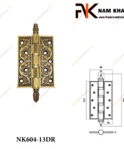 Bản lề cửa đồng vàng cao cấp NK604-13DR-FHOMENAMKHANG