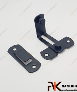 Chốt cửa gài góc chữ L màu đen NKCC005-GLLD FHOMENAMKH