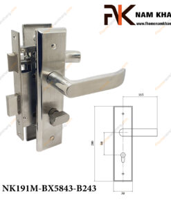 Khóa cửa inox cao cấp NK191M FHOMENAMKHANG