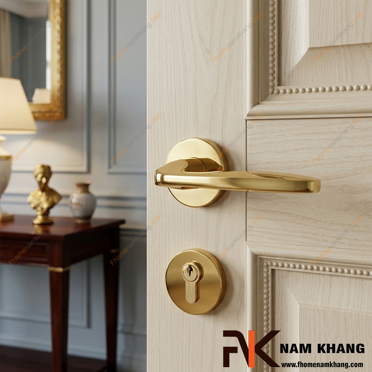 Khóa cửa chính bằng đồng có bền không?