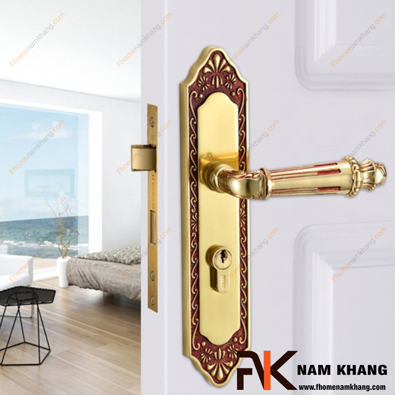 Khóa cửa chính bằng đồng có bền không?