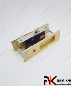 Khóa âm cửa lùa màu vàng mờ NK568HV-VM Khóa cửa lùa màu vàng mờ NK568H-VM FHOMENAMKHANG