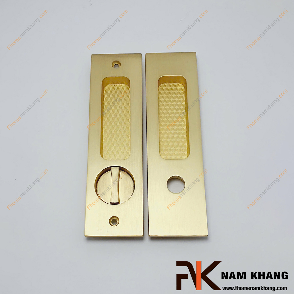 Khóa âm cửa lùa màu vàng mờ NK568HV-VM Khóa cửa lùa màu vàng mờ NK568H-VM FHOMENAMKHANG