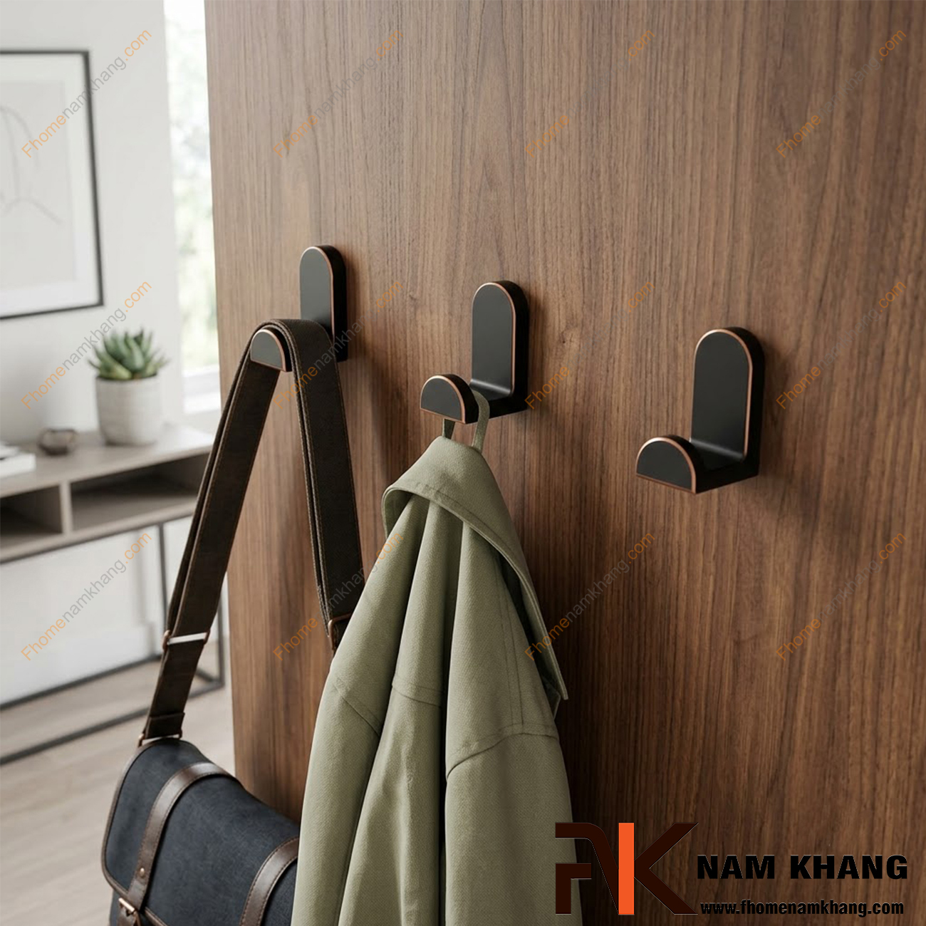 Móc treo tường bằng kim loại có những kiểu dáng nào phổ biến?